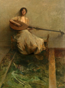 Girl with Lute