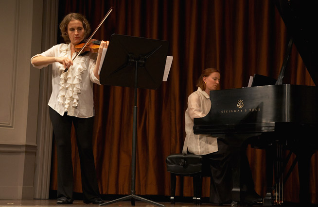 Theresa Salomon, violin; Kathryn Woodard, piano