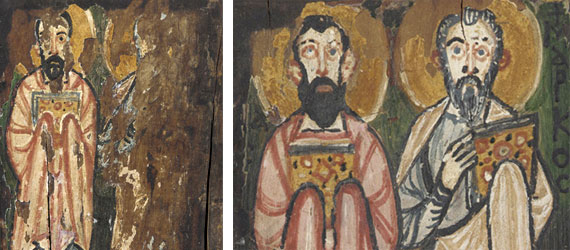 details from two manuscript covers