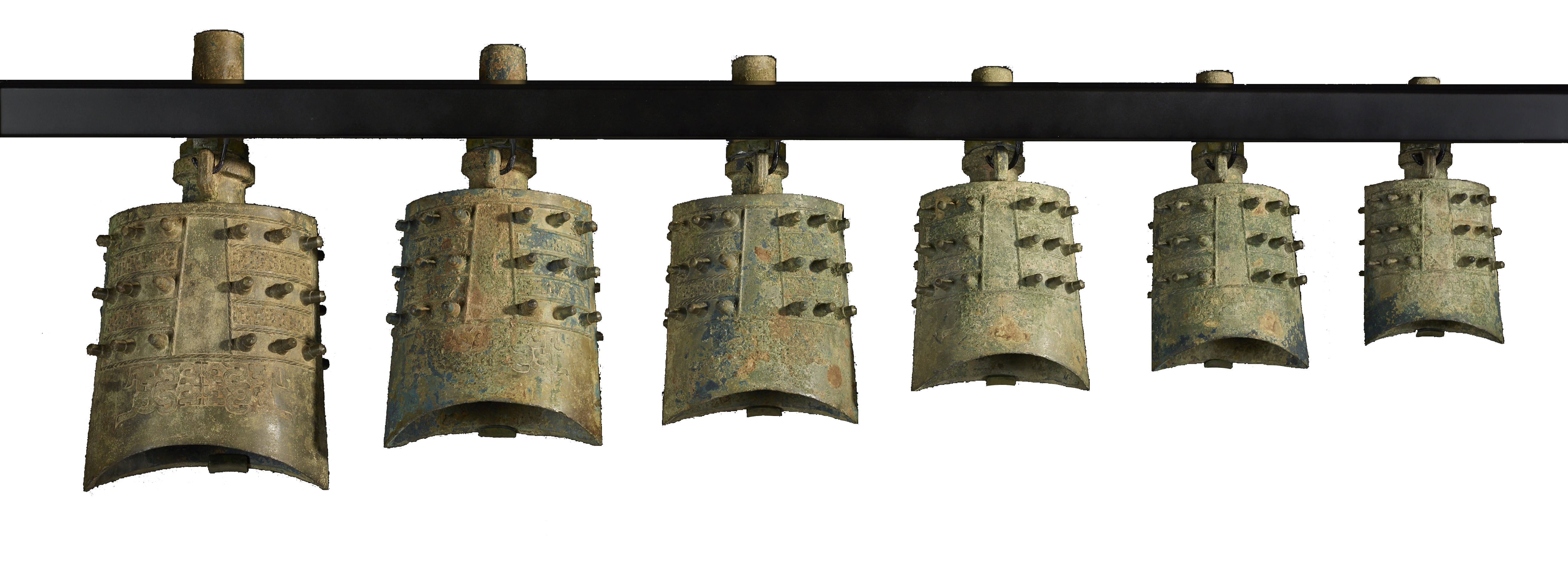Segment of chinese bronze bell