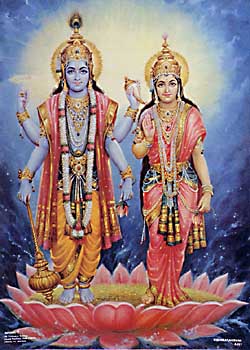 Vishnu and Lakshmi