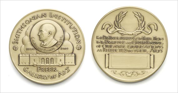 The Freer medal, front and back